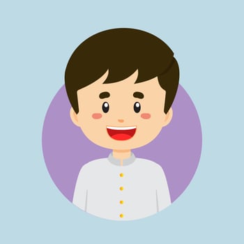 Avatar of a Thailand Character vector