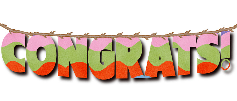 Cute, Congratulation Rainbow Decorative Holiday Flags Bunting. Orange, Purple, Pink And Green, Watercolor Illustration Isolation On Transparent png