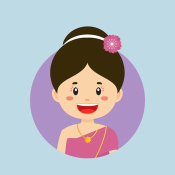 Avatar of a Thailand Character vector