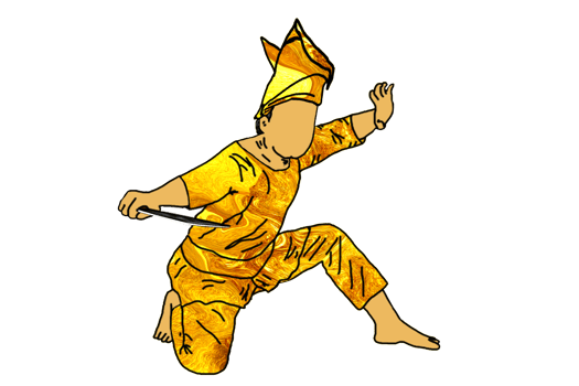 icon logo warrior hold weapon had blade png