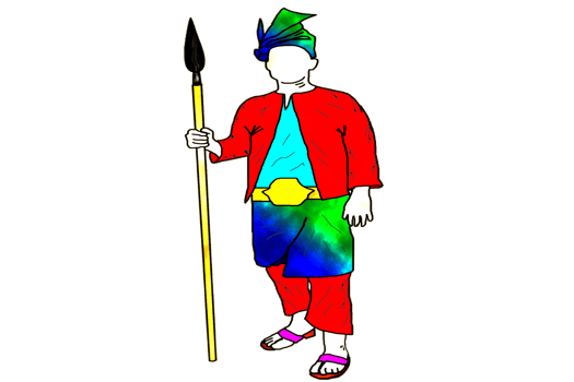 icon noble guardian guard  hold spear png