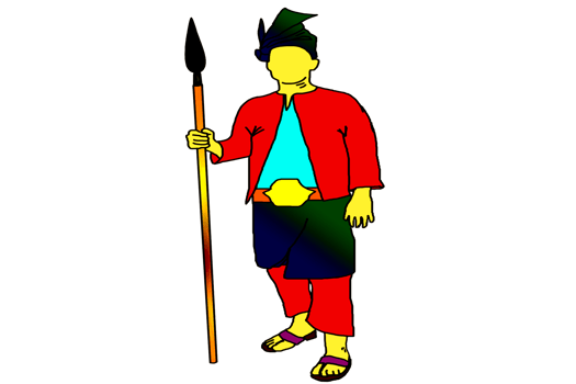 icon noble guardian guard  hold spear png