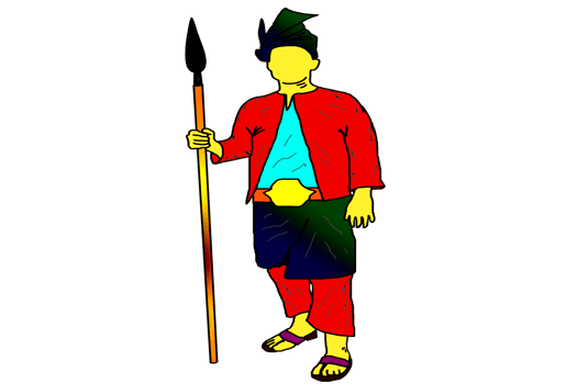 icon noble guardian guard  hold spear png