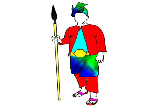 icon noble guardian guard  hold spear png