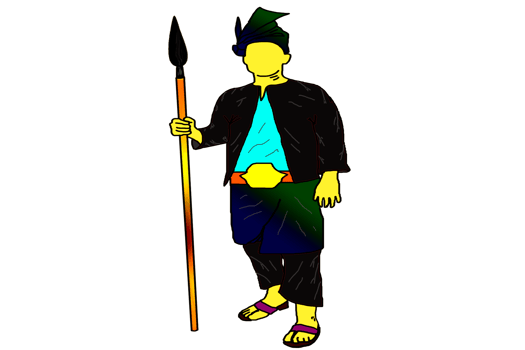 icon noble guardian guard  hold spear png