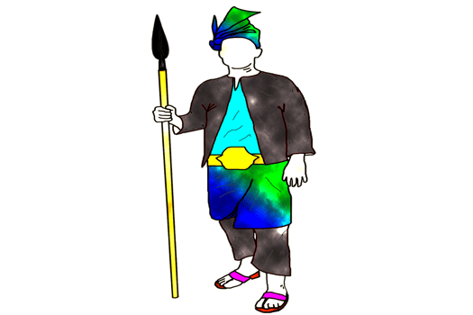 icon noble guardian guard  hold spear png