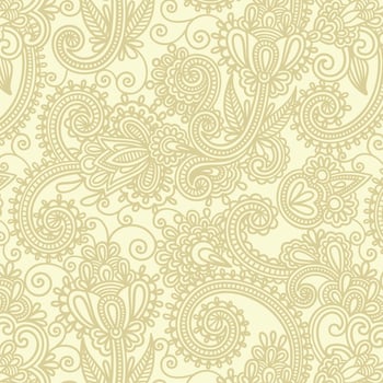 floral background with paisley and indian florals. damask style pattern for textile and decoration. classic ornament with flowers. vector
