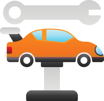 Car repair Vector Icon Design