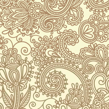 floral background with paisley and indian florals. damask style pattern for textile and decoration. classic ornament with flowers. vector