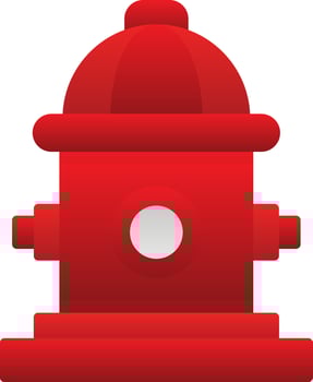 Fire hydrant Vector Icon Design