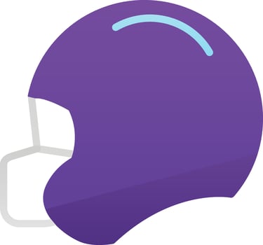 Football helmet Vector Icon Design