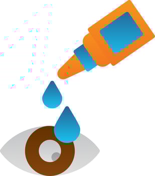 Eye drop Vector Icon Design