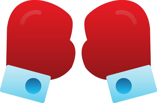 Boxing gloves Vector Icon Design