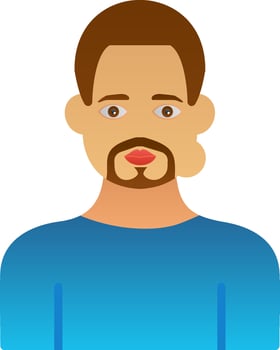 Face swelling Vector Icon Design