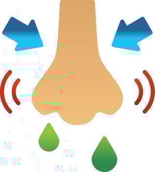 Rhinitis Vector Icon Design