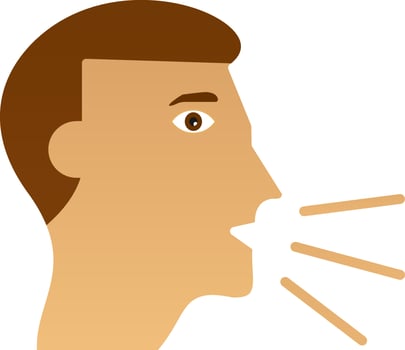 Cough Vector Icon Design