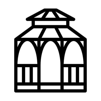 Gazebo Icon Design vector