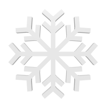 3d icon of White snow png