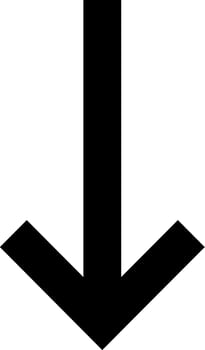 Arrow down icon vector