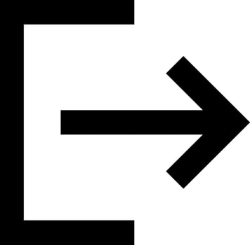 Arrow right tray vector