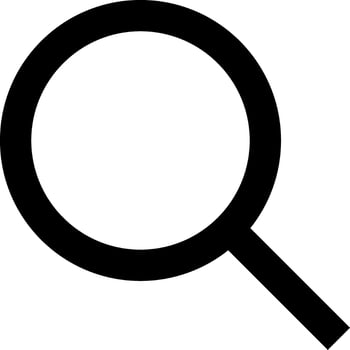 Search icon outline vector