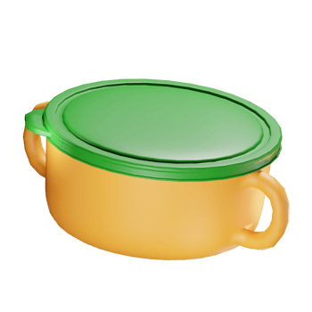 3d casserole baby stuff illustration concept icon png
