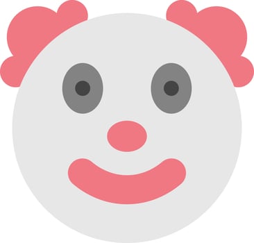 Clown Face icon vector image. Suitable for mobile apps, web apps and print media.