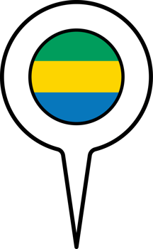 Gabon flag Map pointer icon. png