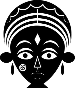 African - High Quality Vector Logo - Vector illustration ideal for T-shirt graphic