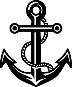 Anchor - Minimalist and Flat Logo - Vector illustration