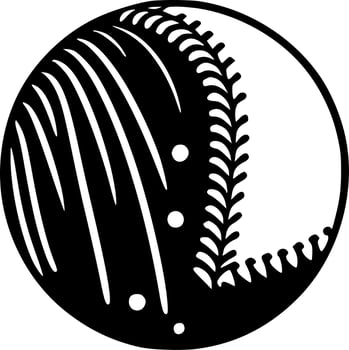 Baseball - Minimalist and Flat Logo - Vector illustration