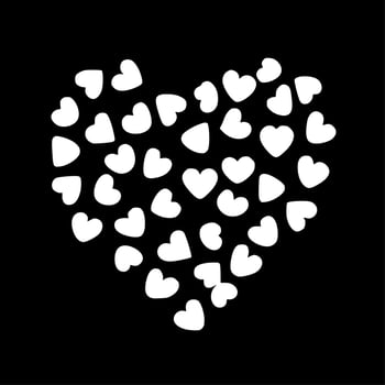 Candy Hearts - High Quality Vector Logo - Vector illustration ideal for T-shirt graphic