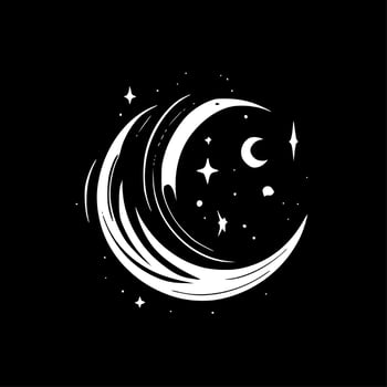 Celestial - Minimalist and Flat Logo - Vector illustration