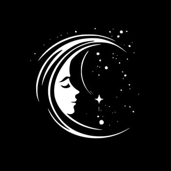 Celestial, Minimalist and Simple Silhouette - Vector illustration