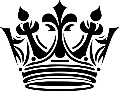 Crown - Minimalist and Flat Logo - Vector illustration