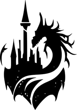 Fantasy - Minimalist and Flat Logo - Vector illustration