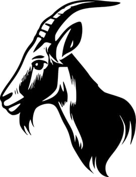 Goat - High Quality Vector Logo - Vector illustration ideal for T-shirt graphic