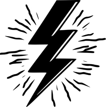 Lightning - Minimalist and Flat Logo - Vector illustration