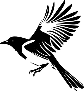 Magpie - High Quality Vector Logo - Vector illustration ideal for T-shirt graphic
