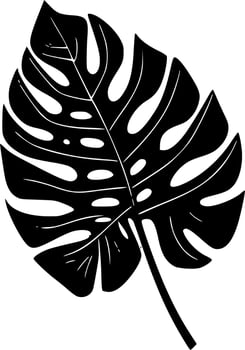 Monstera - Minimalist and Flat Logo - Vector illustration