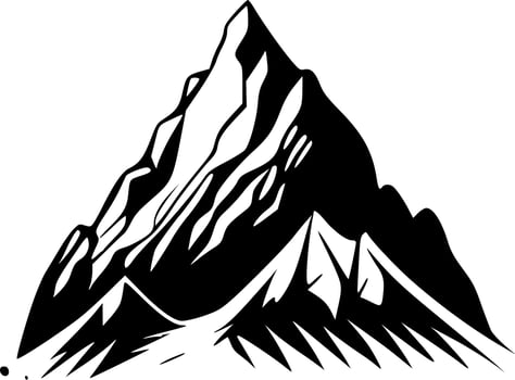 Mountain, Minimalist and Simple Silhouette - Vector illustration