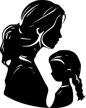 Mother - Minimalist and Flat Logo - Vector illustration