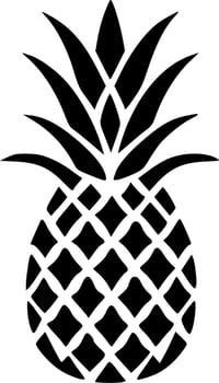 Pineapple - Minimalist and Flat Logo - Vector illustration