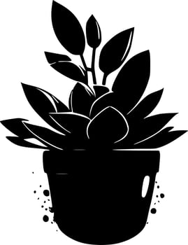 Succulent - Minimalist and Flat Logo - Vector illustration