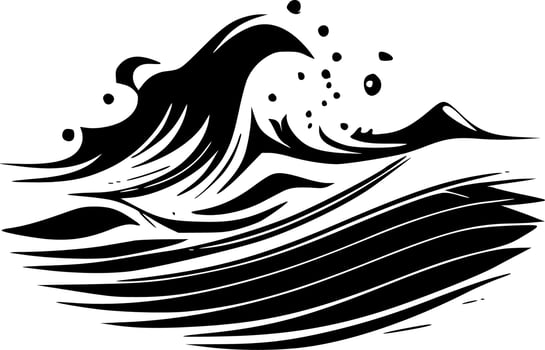 Waves - Minimalist and Flat Logo - Vector illustration