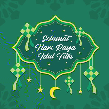 Eid al-fitr vector background. Islamic illustration for holiday background. Fit for banner, backdrop, greeting card, cover. Vector eps 10.