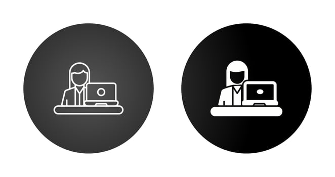Telecommuting Vector Icon