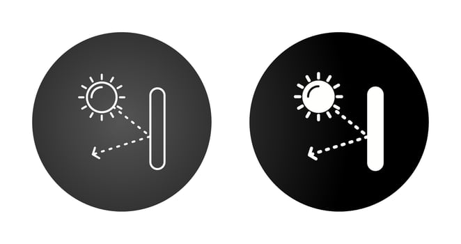 Specular Reflection Vector Icon