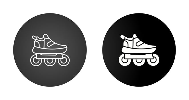 Roller Skates Vector Icon