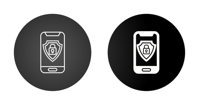 Mobile Security Vector Icon